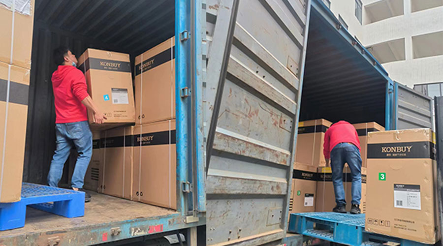 整裝待發！客戶50臺衣物烘干機裝柜完畢