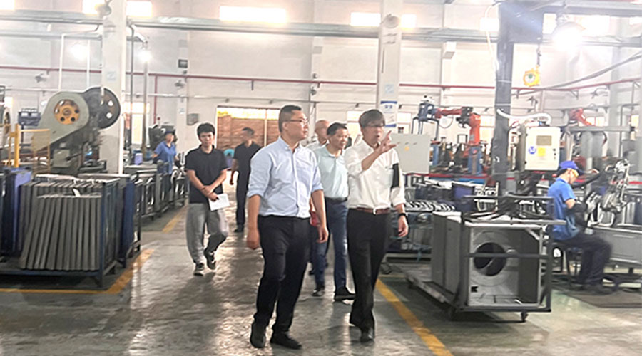 客戶松下蒞臨金環電器洽談滾筒干衣機業務