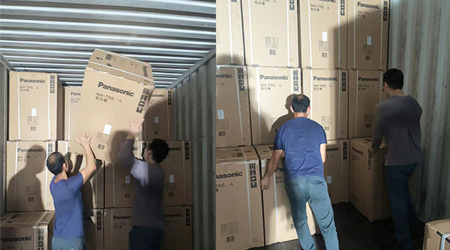 春節放假沖刺！加速度完成客戶松下衣物烘干機裝柜發貨